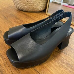 Jeffrey Campbell black sling backs